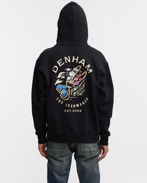 DENHAM SOUVENIR BOX HOODIE PRSU BLACK online kaufen