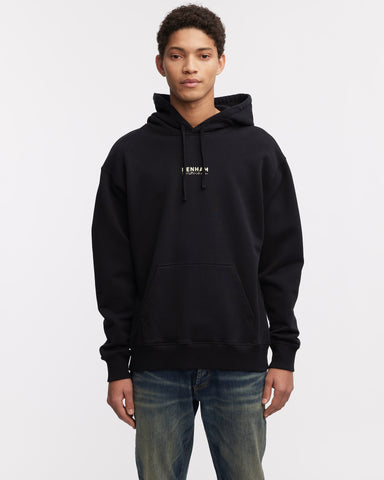 DENHAM SOUVENIR BOX HOODIE PRSU BLACK