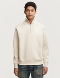 DENHAM ALDO HALF-ZIP SWEATER Cotton Blend - Classic Fit Natural online kaufen