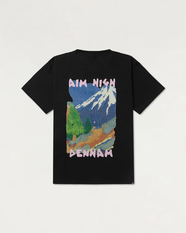 DENHAM PAINTER TEE Heavy Core Jersey - Classic Fit Black