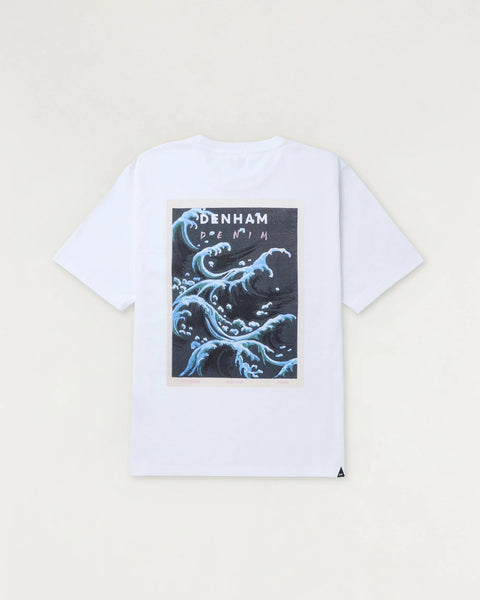 DENHAM WAVE TEE Heavy Core Jersey - Relaxed Fit White online kaufen