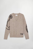 NN.07 Kyle Embroidered Cardigan Graubeige online kaufen