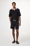 NN.07 Randy Baumwoll-Bouclé Polo Black online kaufen