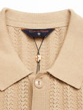 BLUE DE GÉNES Compra Open Polo Knit Khaki online kaufen