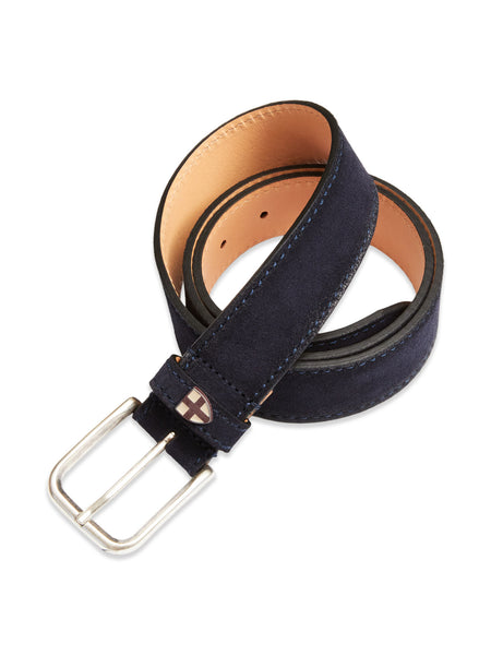 BLUE DE GÉNES Suede Belt Navy online kaufen