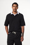 NN.07 Randy Baumwoll-Bouclé Polo Black online kaufen