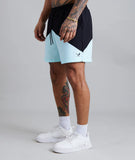 DISTORTED PEOPLE AH Contrast  swim shorts black/turquoise online kaufen
