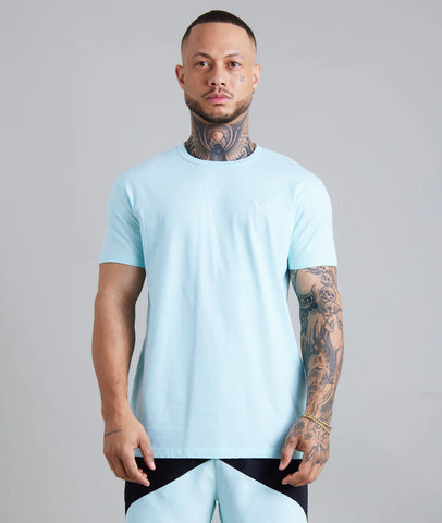 DISTORTED PEOPLE AH Crew Neck  t-shirt turquoise
