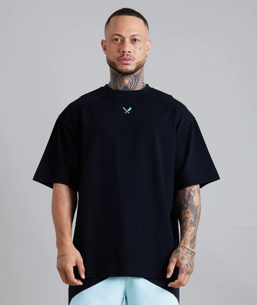 DISTORTED PEOPLEAH Emblem  oversized t-shirt black online kaufen